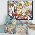 thumbnail image 3 of Designart Fleurs Tropicales VIntage III ART MURAL À CADRE FLOTTÉ, 3 of 4