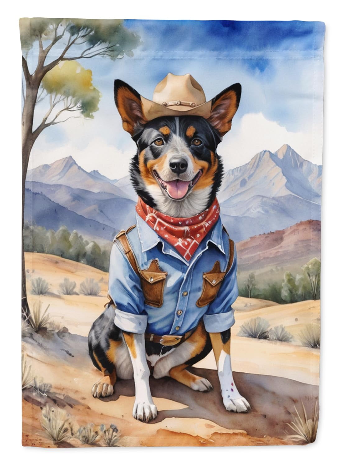 Affenpinscher Cowboy Welcome Garden Flag
