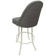 thumbnail image 2 of Swivel Metal Bar Stool 30" Seat - M-235 - Mojave Gray Fabric - White Base, 2 of 2
