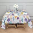 thumbnail image 2 of 42x42 Inch Waterproof Square Tablecloth, Thickened Polyester Table Cover for Dining & Parties, Floral Print, 2 of 6