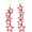 red, variant on 70s 80s Y2K Star Acrylic Drop Dangle Earrings for Women Jewelry Colorful Candy Hollow Disco Costume Cosplay Exaggerated Party Punk Gothic