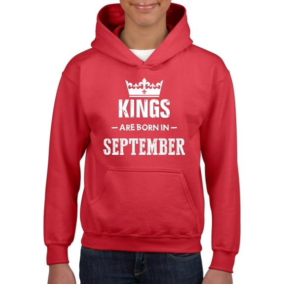 Artix - Big Girls Hoodies and Sweatshirts - Birthday Gift Kings Are Born In September