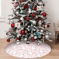 thumbnail image 5 of Lsque Cute Rabbit Print Christmas Tree Skirt, Tree Skirt with Ties or Velcro, Perfect for Holiday Decorations, Halloween, and New Year-36", 5 of 7