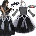 thumbnail image 2 of Disfraz de bruja araña para niña, vestido de tutú de Halloween, gótico, fantasía, fiesta de carnaval, disfraz de miedo para niños, 2023, 2 of 5