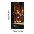 thumbnail image 2 of Grrvtrz Christmas Santa Claus Door Cover Door Hanging Santa Claus Background for Home Front Door Holiday Christmas Decorations,Decoration Supplies,Home Decor, 2 of 5