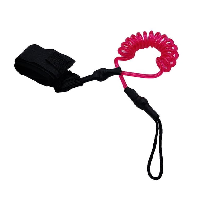 Greeniant Paddle Safety Rod Elastic Leash Boats Stretch Rope Raft Deportes acuáticos Rosa roja 45 cm