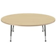 thumbnail image 2 of ECR4Kids 60in Round Premium Thermo-Fused Adjustable Activity Table Maple/Maple/Black - Toddler Ball, 2 of 5