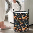 thumbnail image 4 of Lsque Forest Elf pattern Laundry Hamper Basket, Tall Woven Rope Hamper Basket for Clothes, Lightweight Storage Basket, Collapsible Waterproof-Medium, 4 of 8