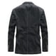 thumbnail image 5 of Chaqueta de hombre delgada, para jóvenes y de mediana edad, elegante, ajustada, para primavera y otoño, chaqueta vaquera informal de negocios., 5 of 5