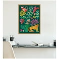 thumbnail image 2 of Kate and Laurel Framed Canvas Wall Art Print Jungle Animals by Rachel Lee, 18 x 24 Sylvie Natural Frame, Whimsical, Animal Art for Wall Decor, 2 of 8