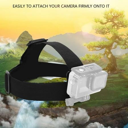 Image of Action Camera Headband Elastic Headband Head Strap Belt Mount For Action Sport Camera Accessory