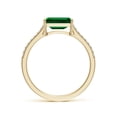 thumbnail image 2 of ANGARA Lab Grown 1.5 Ct Emerald-Cut Emerald Cathedral Engagement Ring for Women in 14K Yellow Gold (Size-8x6mm) | May Birthstone, Anniversary, Jewelry Gift for Women | Lab-Grown Emerald Ring, 2 of 9