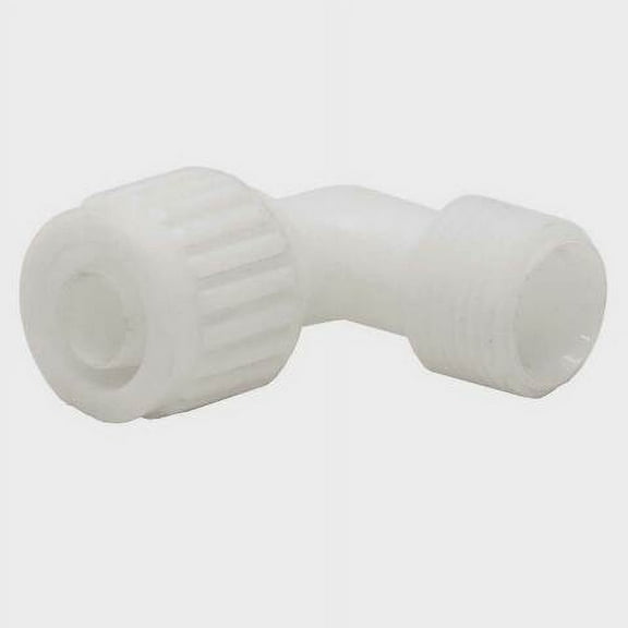 Chaparral Boat Male Elbow Connector 06803 | 90 Degree White Plastic