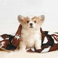 thumbnail image 4 of Pofeuu Brown Football On Black Print Puppy Blanket,Dog Blankets,Pet Blanket Cozy Cat Blankets for Indoor Cats, Fuzzy Pet Blanket for Kitten Doggy Dog Blankets-Small, 4 of 8