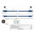 thumbnail image 6 of Cable Leader 100ft Cat6 UTP Ethernet Network Patch Cable Snagless 24AWG Bare Copper, Blue, 6 of 6