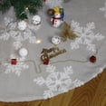 thumbnail image 4 of Árbol De Navidad Felpa Jacquard Copo De Nieve Vestido De Árbol De Navidad Decoración De Navidad Regalo Perfecto Para Familiares Y Amigos Eigraketly HA042670-01, 4 of 6