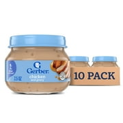 Gerber 2nd Foods Mealtime for Baby Baby Food, Chicken & Gravy, 2.5 oz Jar (10 Pack)