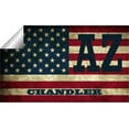 thumbnail image 2 of Chandler AZ Arizona Maricopa County Vintage US Flag Decal Bumper Sticker 3M Vinyl 3" x 5", 2 of 3