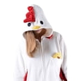 thumbnail image 4 of Women's Plush Animal Onesie Pajama, Chicken, L/XL, 4 of 5