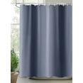thumbnail image 2 of Fsddascl Navy Blue Ombre Shower Curtain Set - Long 72" x 84" Washable Bathtub Curtain with 12 Hooks, Grey Modern Art Farmhouse Waterproof Fabric Stall Shower Curtains for Bathroom/Bathtub Décor, 2 of 6