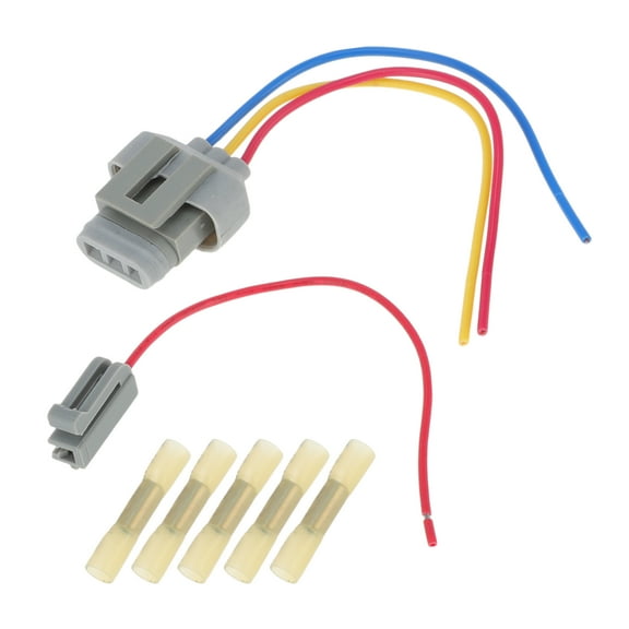 Unique Bargains 2Pcs Alternator Repair Plug Harness Connector w/ Sleevs for Ford for Lincoln for Mazda for Mercury Alternator Wiring Harness 1L2U-10300-AA/ 1L2U-10300-AB