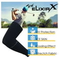 thumbnail image 2 of The Elixir X UV Protection Arm Compression Sleeves Sunblock Protective Arm Cover, Gray, 2 of 3
