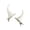 White, variant on 1pair Horn Shape Hairpins Hot Girl Goth Duckbills Hair Clip Halloween Goth Ponytail Braids Hair Clip for Woman