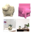 thumbnail image 2 of CIYISON Easy to Use Silicone Mold for Cute Cow Shaped Succulent Vases Flower Pots Mould, 2 of 11