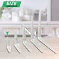 thumbnail image 5 of Joroamp 20 Pack Shelf Brackets 3 x 4 Inch, White Metal Heavy Duty L Adjustable Floating Shelves Bracket, Closet Pipe Decorative Shelf Angle Bracket for Wall Wood with Screws, 5 of 8