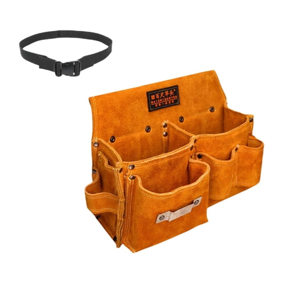 Bolsa De Bolsas De Cinturón De Herramientas De Cuero Para El Organizador De Herramientas De Mantenimiento De Mantenimiento Del Automóvil