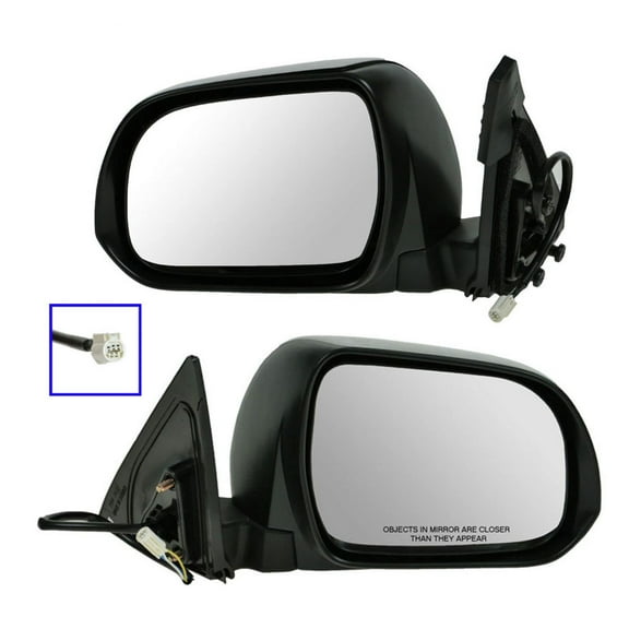 TRQ Power Mirrors Pair for Toyota Highlander 2008-11 MRA09205