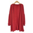thumbnail image 4 of Vedolay Women Long Cardigan Knit Casual Cardigan Lapel Long Sleeve Sweater for Women Red,M, 4 of 5