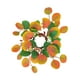 thumbnail image 4 of Decoración De Anillo De Vela De Hoja De Eucalipto Simulada Para Fiestas De Cumpleaños Resistente Naranja, 4 of 8