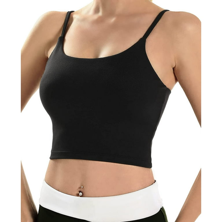 ECOPARTY Sports Bras for Women Quick-Dry Padded Wirefree Workout