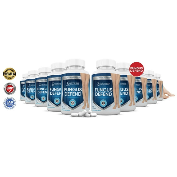 (10 Pack) Justified Laboratories Fungus Defend Probiotic 1.5 Billion CFU Supplement 600 Capsules