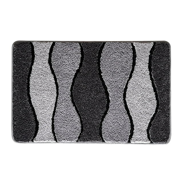 Bathroom Rug Mat Extra Soft Absorbent Bath Rugs Shower Floor Rugs Soft Carpets for Bathroom Shower Non-Slip Washable, Quick Dry Bathroom Essentials for Home Spa Bathroom Laundry Decor, 16x24 Inch