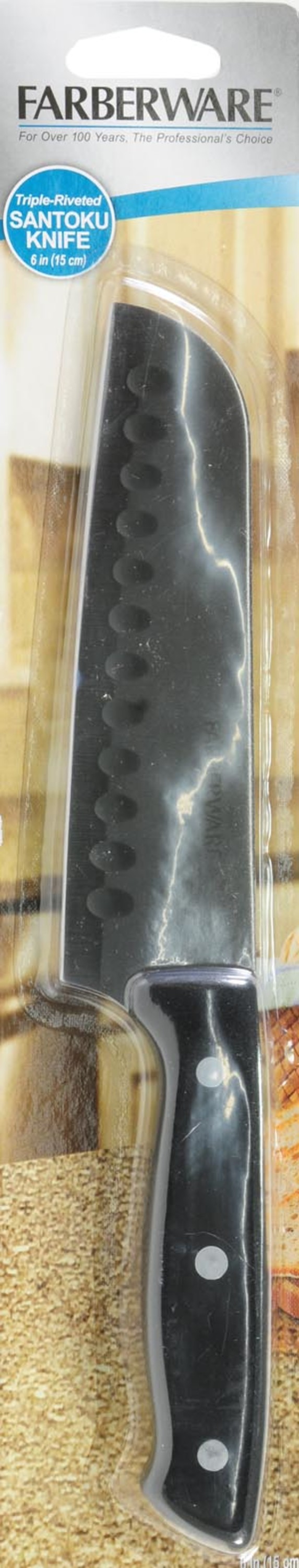 Farberware Classic -inch Full Tang Triple Riveted Santoku Knife with Black Handle - image 3 of 9