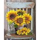 thumbnail image 2 of Cuadros Decorativos Girasol Bouquet 5D DIY Diamond Painting Kits Full Round Drill Decor (G1043) Tmvgtek embutido en tela, 2 of 9