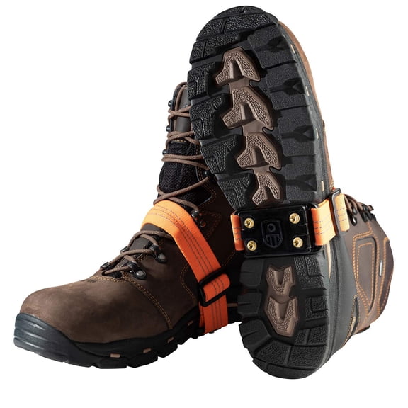 Impacto Unisex Midcleat Steel Anti-Slip Traction Ice Cleats Black One Size