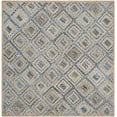 thumbnail image 2 of SAFAVIEH Cape Cod Alayna Geometric Area Rug, Natural/Blue, 8' x 8' Square, 2 of 9