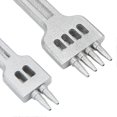 thumbnail image 1 of Leather Prong 2 Teeth 4 Teeth 6 Teeth Zinc Alloy White Fine Shine Large Orifice Discharge Mirror Finish Stitching Prong4mm, 1 of 3