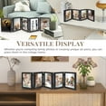 thumbnail image 6 of 5 Hinged Picture Frame, 5" x 7" Folding Photo Frame with High Definition Acrylic, Wood Made Family Picture Collage Desk Decor, Foldable Vertical Picture Frame for Christmas Thanksgiving Day Gift, 6 of 7