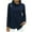 Navy, variant on yillto Women Turtleneck Tops Long Sleeve Fashion Blouse Pullover Casual Business Shirts Spring Trendy Outfits