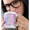 thumbnail image 2 of 3drose, Follow Your Dreams - Pink Pretty Magical Bokeh - Girly Sparkle-like Inspiring Motivational Saying, 15oz Mug, 2 of 6