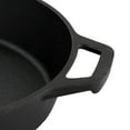 thumbnail image 4 of MegaChef 10 inch Round Preseasoned Cast Iron Frying Pan with Handle in Black, 4 of 5