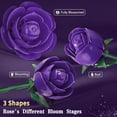 thumbnail image 5 of EP EXERCISE N PLAY Rose Flower Bouquet Building Set,Artificial Flowers Block Set Gift for Adult Home Decor (Purple), 5 of 8