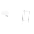 thumbnail image 1 of Mesita De Noche Minimalista De Acrílico Transparente, Moderna, Para Sala De Estar, Hogar, Oficina, Dormitorio, Mesa Auxiliar, Mueble., 1 of 8