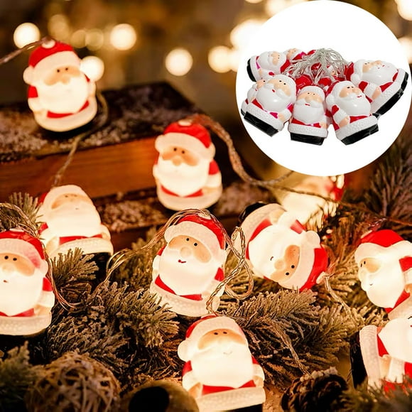 Wzzjkit Christmas String Lights Christmas Cute Old Man Small Pendant Lights String Lights Dress Up Props Christmas Tree Layout Hanging Decorations Christmas Lights