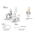 thumbnail image 7 of Cam Locks Cabinet Lock Keyed,5/8In(Length) Cylinder for 3/8In Max Panel Thickness,for File Drawer Mailbox Storage 6Pcs, 7 of 7