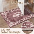 thumbnail image 2 of 2x3 Entryway Rug Bathroom Rugs for Front Door Bedroom Kitchen, Washable Vintage Print Carpet, Floor Mat with Non Slip Backing, 2 of 8